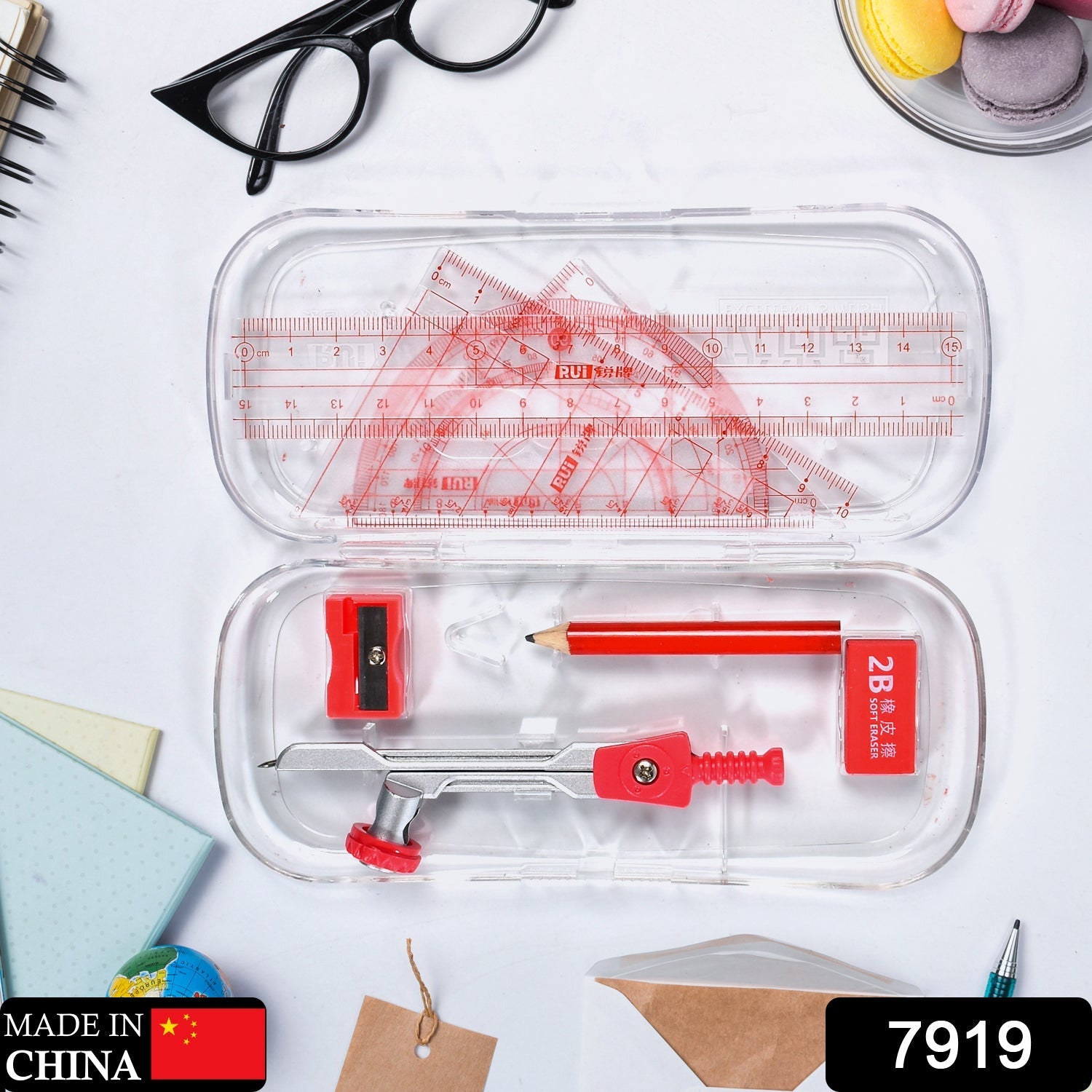 7919 Math Compass Compass Ruler Set Student Geometry Math Set Metal 8-Piece Measurement Design Compass Drawing Tool Math Geometry Kit. 7919 Math Compass Compass Ruler Set Student Geometry Math Set Metal 8-Piece Measurement Design Compass Drawing Tool Math Geometry Kit.